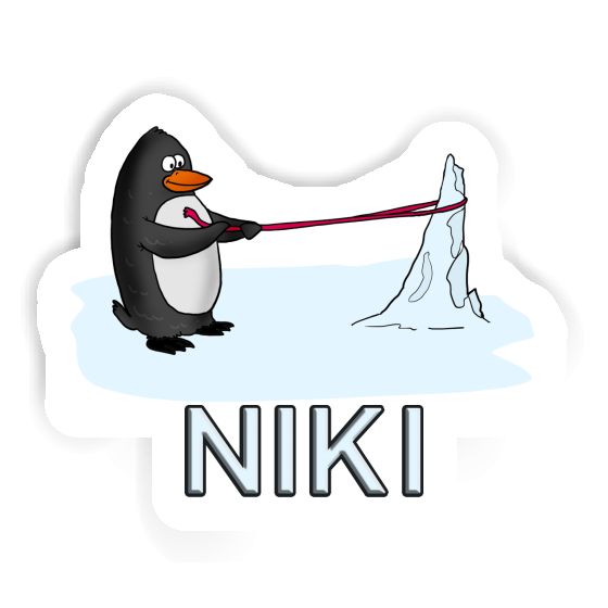 Sticker Niki Penguin Gift package Image