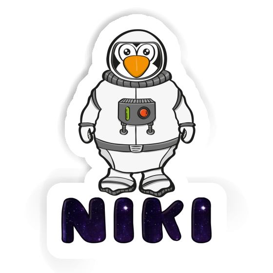 Astronaute Autocollant Niki Notebook Image