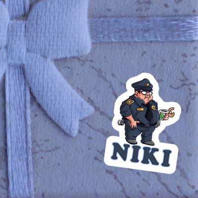 Sticker Police Officer Niki Notebook Image