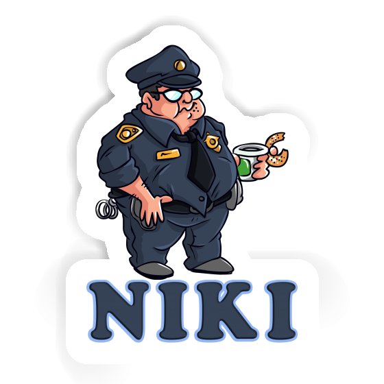 Sticker Police Officer Niki Gift package Image