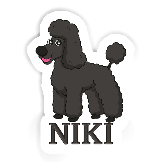 Caniche Autocollant Niki Notebook Image