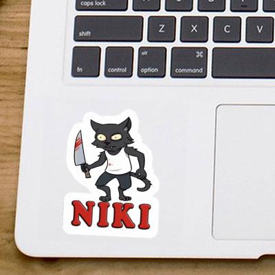 Sticker Psycho Cat Niki Gift package Image