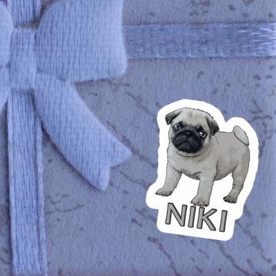 Sticker Pug Niki Laptop Image