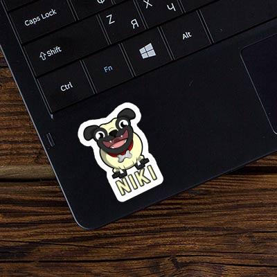 Pug Sticker Niki Notebook Image