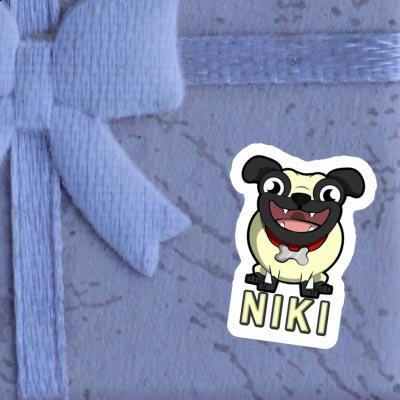 Mops Aufkleber Niki Image