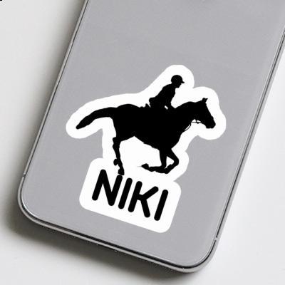 Sticker Horse Rider Niki Laptop Image