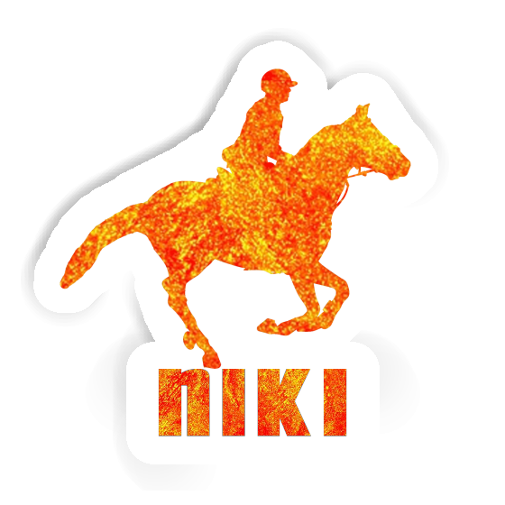 Sticker Horse Rider Niki Notebook Image