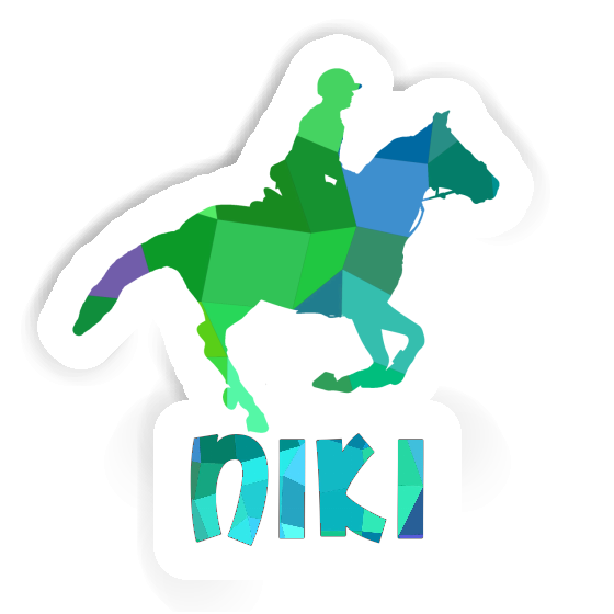 Sticker Niki Horse Rider Laptop Image