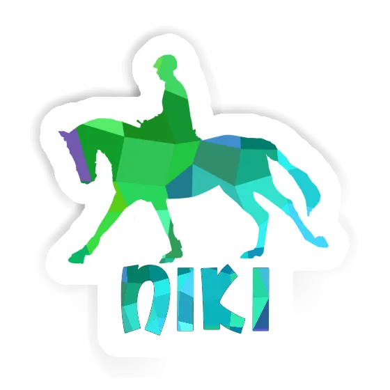 Niki Sticker Horse Rider Laptop Image