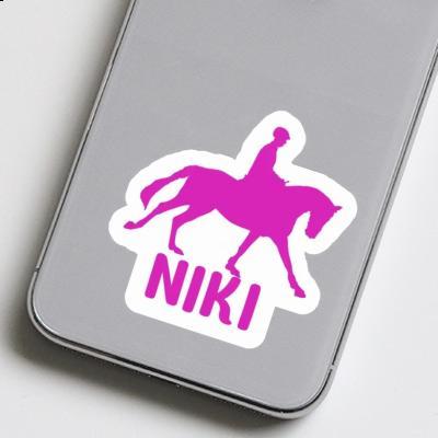 Niki Sticker Horse Rider Laptop Image