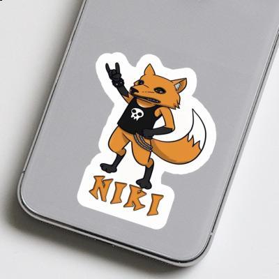 Rocker-Fuchs Sticker Niki Notebook Image