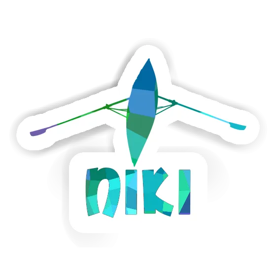 Niki Sticker Rowboat Laptop Image