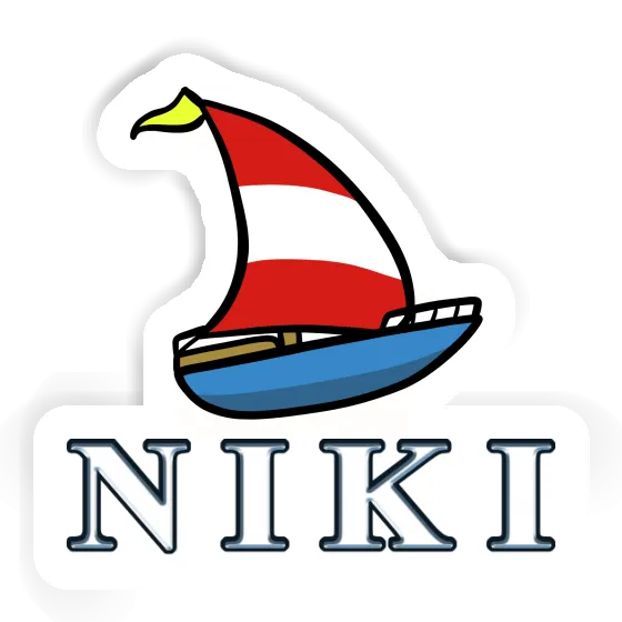 Sticker Sailboat Niki Laptop Image