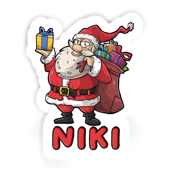 Santa Sticker Niki Laptop Image