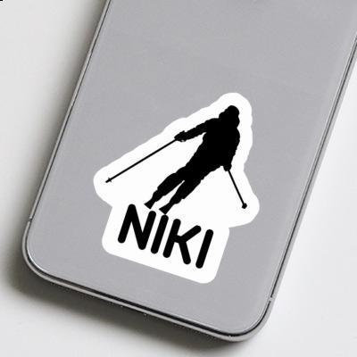 Niki Sticker Skier Laptop Image