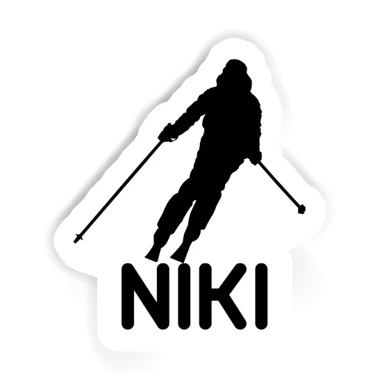 Niki Sticker Skier Notebook Image