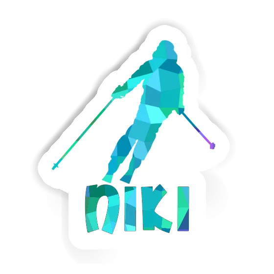 Skier Sticker Niki Image