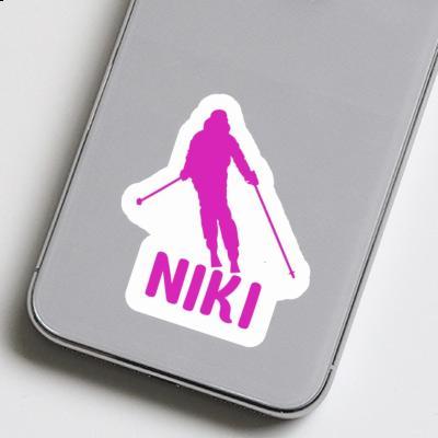 Autocollant Skieuse Niki Gift package Image