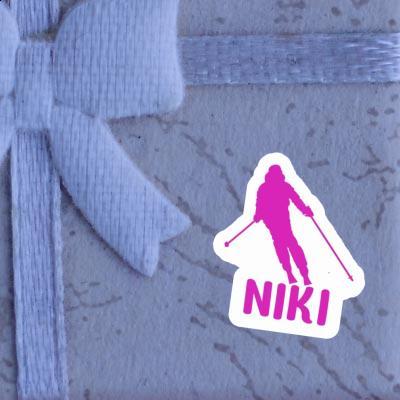 Skier Sticker Niki Image