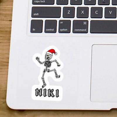 Niki Sticker Skull Laptop Image