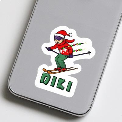 Sticker Niki Christmas Skier Gift package Image