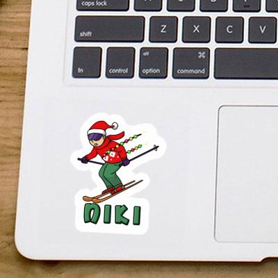 Sticker Niki Christmas Skier Image