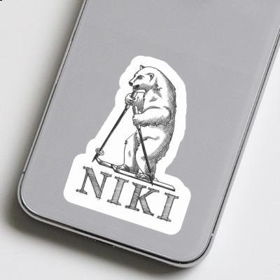 Skier Sticker Niki Notebook Image