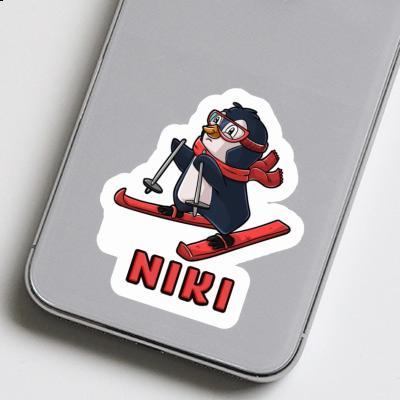 Skier Sticker Niki Image