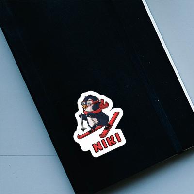 Sticker Niki Skier Notebook Image