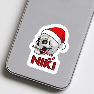 Sticker Christmas Skull Niki Gift package Image