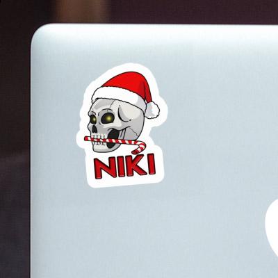 Sticker Christmas Skull Niki Gift package Image