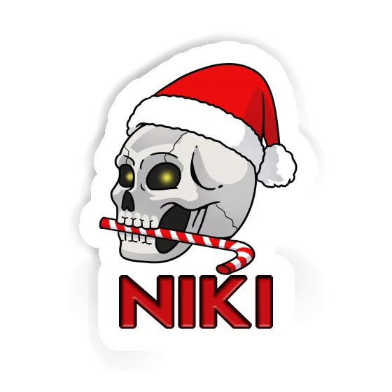 Sticker Christmas Skull Niki Image