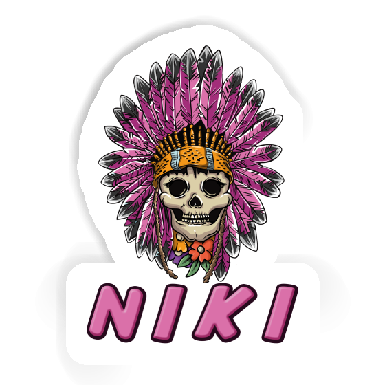 Sticker Niki Ladys Skull Notebook Image