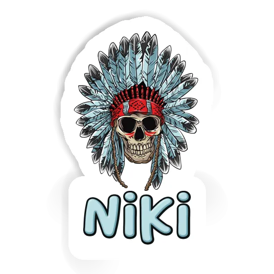 Niki Sticker Indian Skull Gift package Image