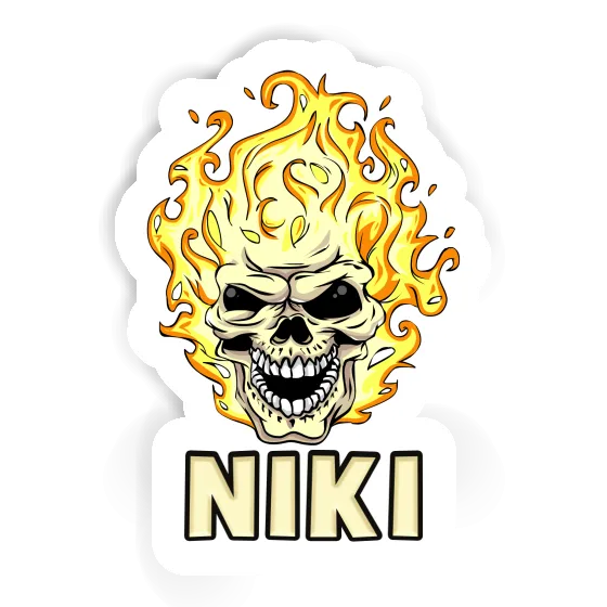 Sticker Skull Niki Notebook Image