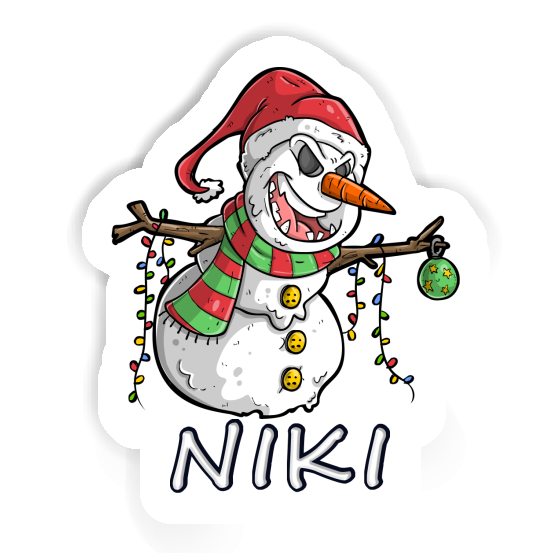 Sticker Bad Snowman Niki Gift package Image