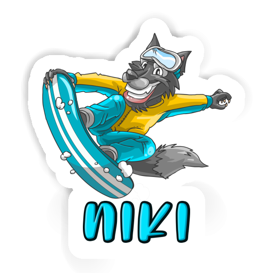 Snowboarder Sticker Niki Gift package Image