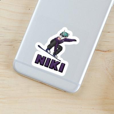 Snowboardeuse Autocollant Niki Notebook Image