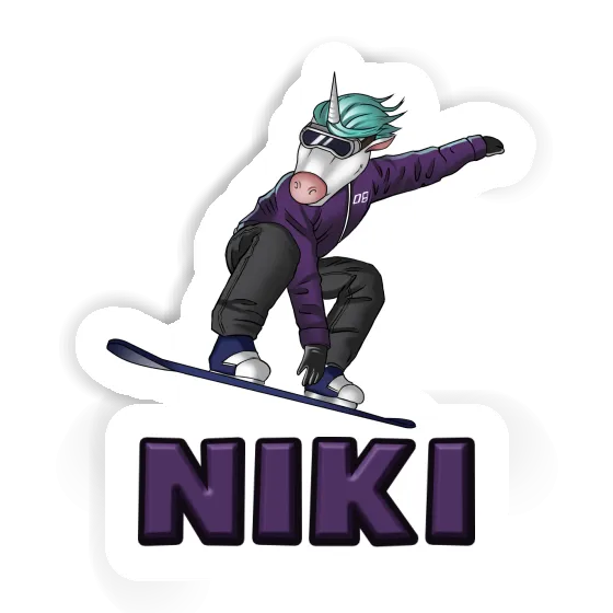 Aufkleber Boarderin Niki Notebook Image