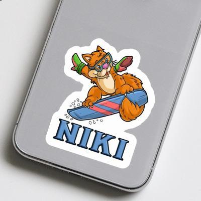 Snowboarder Sticker Niki Image