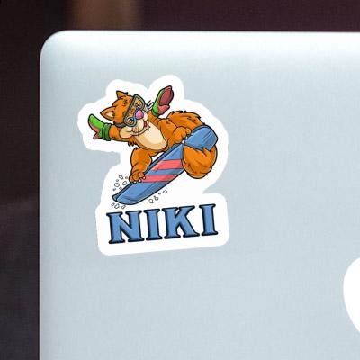 Snowboarder Sticker Niki Gift package Image