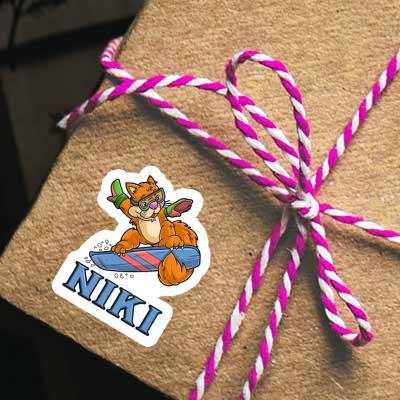 Snowboarder Sticker Niki Gift package Image