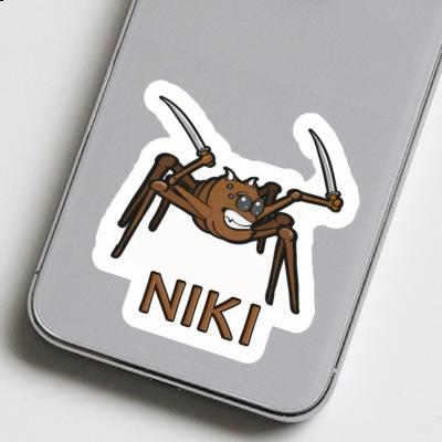 Kampfspinne Sticker Niki Notebook Image