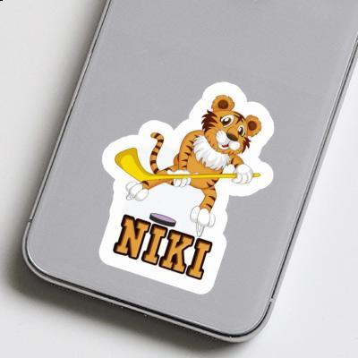 Joueur de hockey sur glace Autocollant Niki Notebook Image