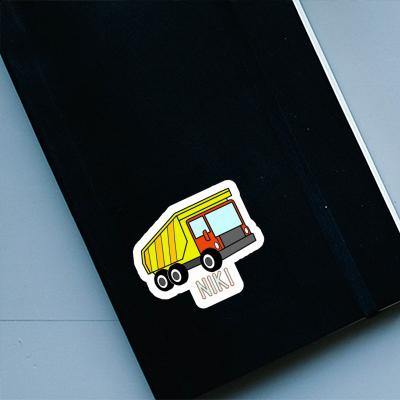 Sticker Niki Dump Truck Image