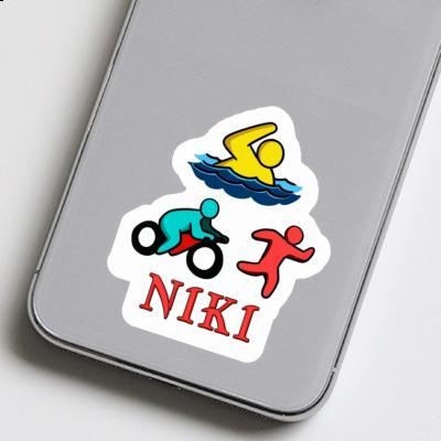 Triathlete Sticker Niki Notebook Image