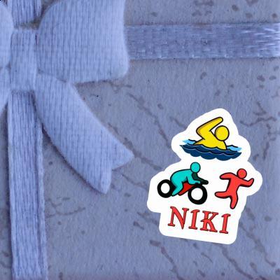 Triathlete Sticker Niki Laptop Image