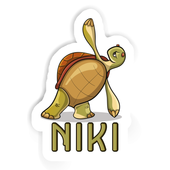 Sticker Yoga Turtle Niki Laptop Image