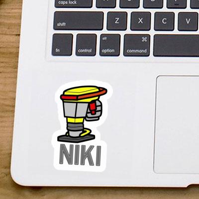 Sticker Niki Vibratory Rammer Notebook Image