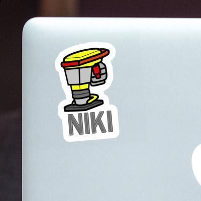 Vibrationsstampfer Sticker Niki Notebook Image